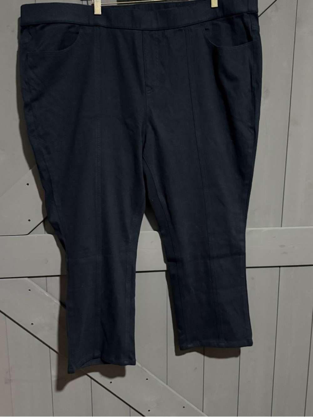 Black Pull-On Straight jeans Pants by Isaac Mizrahi 26 petite